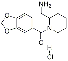 (2-AMinoMethyl-piperidin-1-yl)-benzo[1,3]dioxol-5-yl-Methanone hydrochloride Struktur