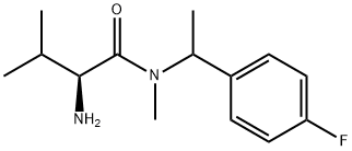 (S)-2-AMino-N-[1-(4-fluoro-phenyl)-ethyl]-3,N-diMethyl-butyraMide Struktur