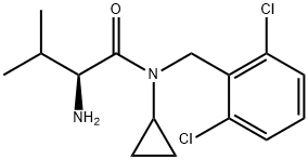 (S)-2-AMino-N-cyclopropyl-N-(2,6-dichloro-benzyl)-3-Methyl-butyraMide Struktur