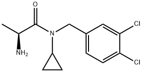 (S)-2-AMino-N-cyclopropyl-N-(3,4-dichloro-benzyl)-propionaMide Struktur