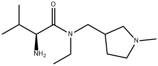 (S)-2-AMino-N-ethyl-3-Methyl-N-(1-Methyl-pyrrolidin-3-ylMethyl)-butyraMide Struktur