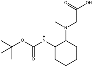 [(2-tert-ButoxycarbonylaMino-cyclohexyl)-Methyl-aMino]-acetic acid Struktur