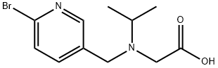 [(6-BroMo-pyridin-3-ylMethyl)-isopropyl-aMino]-acetic acid Struktur