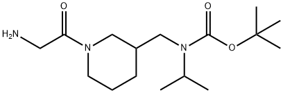 [1-(2-AMino-acetyl)-piperidin-3-ylMethyl]-isopropyl-carbaMic acid tert-butyl ester Struktur