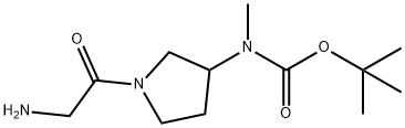 [1-(2-AMino-acetyl)-pyrrolidin-3-yl]-Methyl-carbaMic acid tert-butyl ester Struktur