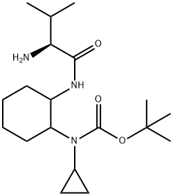 [2-((S)-2-AMino-3-Methyl-butyrylaMino)-cyclohexyl]-cyclopropyl-carbaMic acid tert-butyl ester Struktur