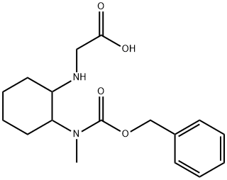 [2-(Benzyloxycarbonyl-Methyl-aMino)-cyclohexylaMino]-acetic acid Struktur