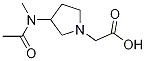 [3-(Acetyl-Methyl-aMino)-pyrrolidin-1-yl]-acetic acid Struktur