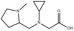 [Cyclopropyl-(1-Methyl-pyrrolidin-2-ylMethyl)-aMino]-acetic acid Struktur