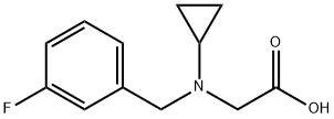 [Cyclopropyl-(3-fluoro-benzyl)-aMino]-acetic acid Struktur