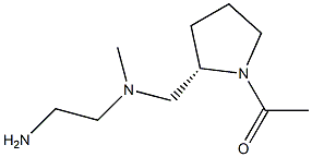 1-((S)-2-{[(2-AMino-ethyl)-Methyl-aMino]-Methyl}-pyrrolidin-1-yl)-ethanone Struktur