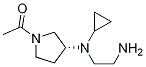 1-{(R)-3-[(2-AMino-ethyl)-cyclopropyl-aMino]-pyrrolidin-1-yl}-ethanone Struktur