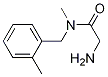 2-AMino-N-Methyl-N-(2-Methyl-benzyl)-acetaMide Struktur