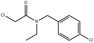 2-Chloro-N-(4-chloro-benzyl)-N-ethyl-acetaMide Struktur