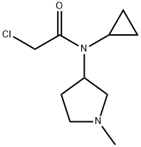 2-Chloro-N-cyclopropyl-N-(1-Methyl-pyrrolidin-3-yl)-acetaMide Struktur