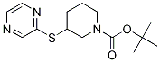 3-(Pyrazin-2-ylsulfanyl)-piperidine
-1-carboxylic acid tert-butyl ester Struktur