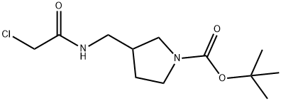 3-[(2-Chloro-acetylaMino)-Methyl]-pyrrolidine-1-carboxylic acid tert-butyl ester Struktur