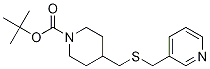 4-(Pyridin-3-ylMethylsulfanylMethyl
)-piperidine-1-carboxylic acid tert
-butyl ester Struktur