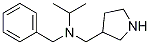 Benzyl-isopropyl-pyrrolidin-3-ylMethyl-aMine Struktur