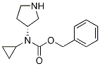 Cyclopropyl-(R)-pyrrolidin-3-yl-carbaMic acid benzyl ester Struktur