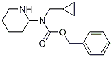 Cyclopropyl-piperidin-2-ylMethyl-carbaMic acid benzyl ester Struktur