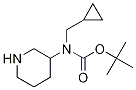 Cyclopropyl-piperidin-3-ylMethyl-carbaMic acid tert-butyl ester Struktur