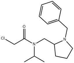 N-(1-Benzyl-pyrrolidin-2-ylMethyl)-2-chloro-N-isopropyl-acetaMide Struktur