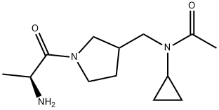 N-[1-((S)-2-AMino-propionyl)-pyrrolidin-3-ylMethyl]-N-cyclopropyl-acetaMide Struktur