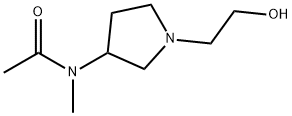 N-[1-(2-Hydroxy-ethyl)-pyrrolidin-3-yl]-N-Methyl-acetaMide Struktur