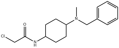 N-[4-(Benzyl-Methyl-aMino)-cyclohexyl]-2-chloro-acetaMide Struktur