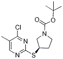 (R)-3-(4-Chloro-5-Methyl-pyriMidin-
2-ylsulfanyl)-pyrrolidine-1-carboxy
lic acid tert-butyl ester Struktur