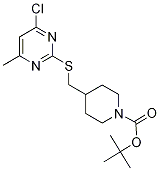 4-(4-Chloro-6-Methyl-pyriMidin-2-yl
sulfanylMethyl)-piperidine-1-carbox
ylic acid tert-butyl ester Struktur