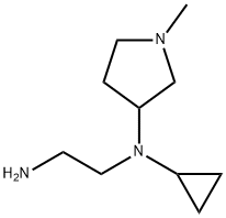 N*1*-Cyclopropyl-N*1*-(1-Methyl-pyrrolidin-3-yl)-ethane-1,2-diaMine Struktur