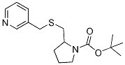 2-(Pyridin-3-ylMethylsulfanylMethyl
)-pyrrolidine-1-carboxylic acid ter
t-butyl ester Struktur