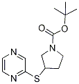 3-(Pyrazin-2-ylsulfanyl)-pyrrolidin
e-1-carboxylic acid tert-butyl este
r Struktur