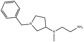 N*1*-(1-Benzyl-pyrrolidin-3-yl)-N*1*-Methyl-ethane-1,2-diaMine Struktur