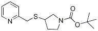 3-(Pyridin-2-ylMethylsulfanyl)-pyrr
olidine-1-carboxylic acid tert-buty
l ester Struktur