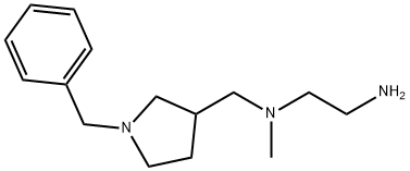 N*1*-(1-Benzyl-pyrrolidin-3-ylMethyl)-N*1*-Methyl-ethane-1,2-diaMine Struktur