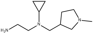 N*1*-Cyclopropyl-N*1*-(1-Methyl-pyrrolidin-3-ylMethyl)-ethane-1,2-diaMine Struktur