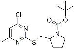 2-(4-Chloro-6-Methyl-pyriMidin-2-yl
sulfanylMethyl)-pyrrolidine-1-carbo
xylic acid tert-butyl ester Struktur