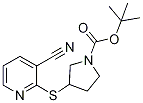 3-(3-Cyano-pyridin-2-ylsulfanyl)-py
rrolidine-1-carboxylic acid tert-bu
tyl ester Struktur