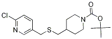 4-(6-Chloro-pyridin-3-ylMethylsulfa
nylMethyl)-piperidine-1-carboxylic
acid tert-butyl ester Struktur