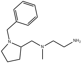 N*1*-(1-Benzyl-pyrrolidin-2-ylMethyl)-N*1*-Methyl-ethane-1,2-diaMine Struktur