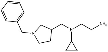 N*1*-(1-Benzyl-pyrrolidin-3-ylMethyl)-N*1*-cyclopropyl-ethane-1,2-diaMine Struktur