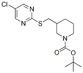 3-(5-Chloro-pyriMidin-2-ylsulfanylM
ethyl)-piperidine-1-carboxylic acid
tert-butyl ester Struktur