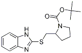 2-(1H-BenzoiMidazol-2-ylsulfanylMet
hyl)-pyrrolidine-1-carboxylic acid
tert-butyl ester Struktur