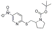 2-(5-Nitro-pyridin-2-ylsulfanylMeth
yl)-pyrrolidine-1-carboxylic acid t
ert-butyl ester Struktur