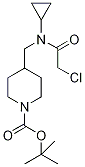 4-{[(2-Chloro-acetyl)-cyclopropyl-aMino]-Methyl}-piperidine-1-carboxylic acid tert-butyl este Struktur