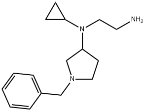 N*1*-(1-Benzyl-pyrrolidin-3-yl)-N*1*-cyclopropyl-ethane-1,2-diaMine Struktur