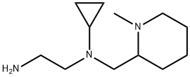 N*1*-Cyclopropyl-N*1*-(1-Methyl-piperidin-2-ylMethyl)-ethane-1,2-diaMine Struktur